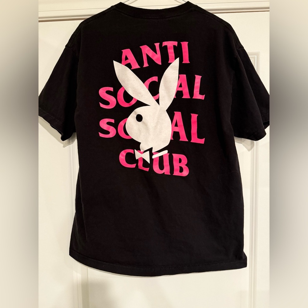 Anti Social Social Club Kids Black and Pink Tee